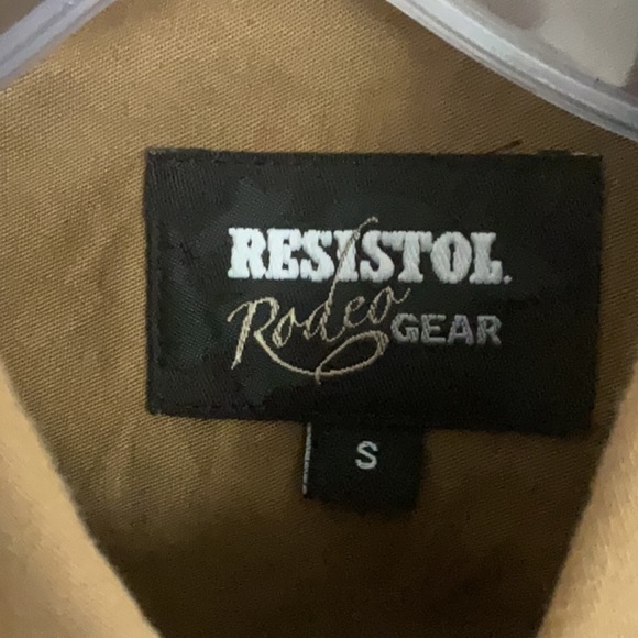 RESISTOL professional rodeo gear brown shirt - Picture 2 of 8